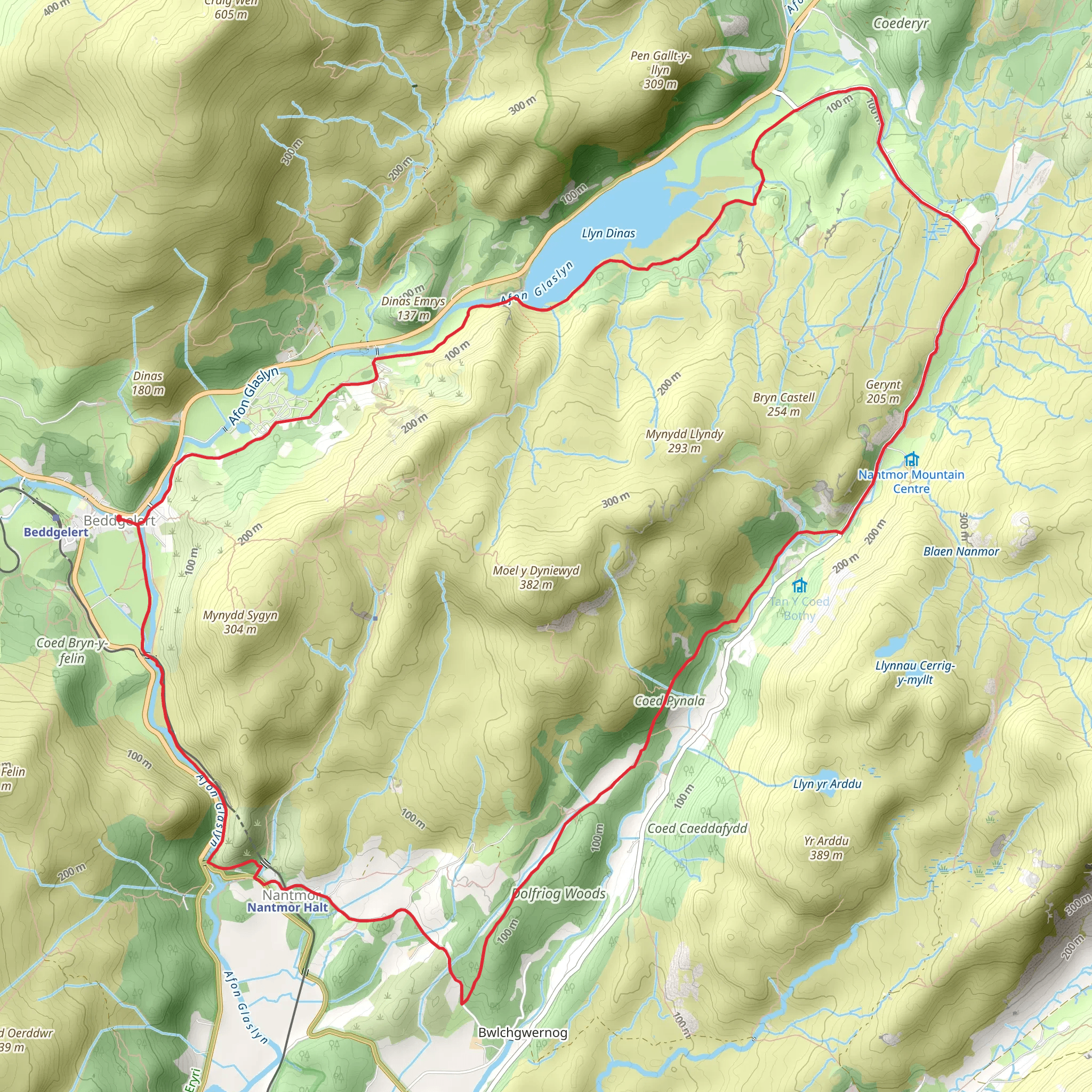 Nanmor and Aberglaslyn (22) mobile static map