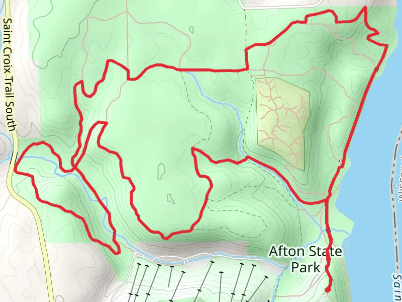 Saint Croix River and Afton State Park via Prairie Loop