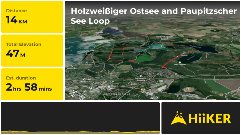 Holzweißiger Ostsee and Paupitzscher See Loop | Anhalt-Bitterfeld | Ge