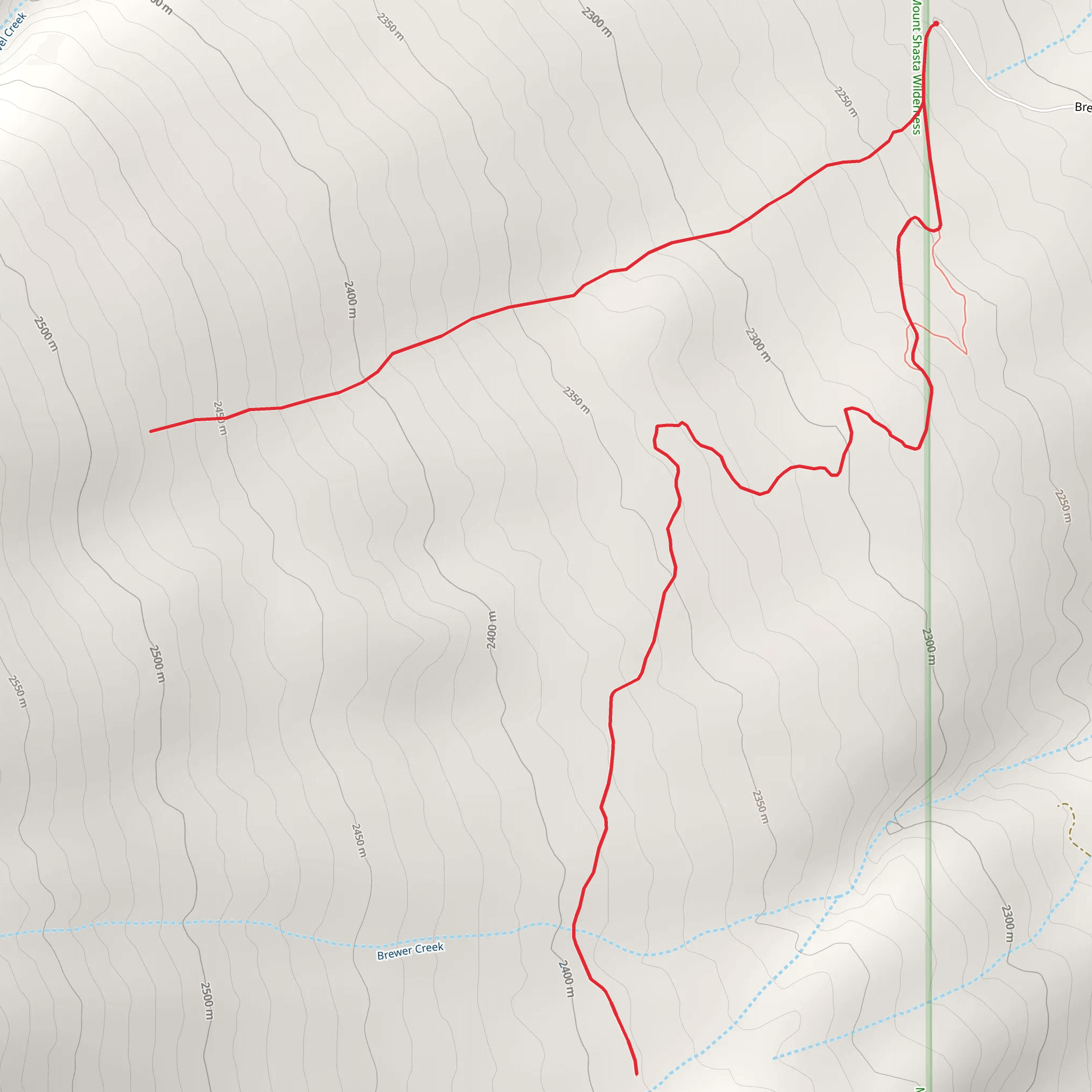 Brewer Creek mobile static map