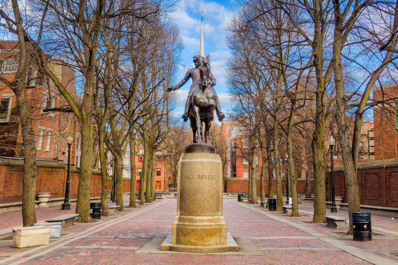 An image depicting the trail Freedom Trail and its surrounding area.