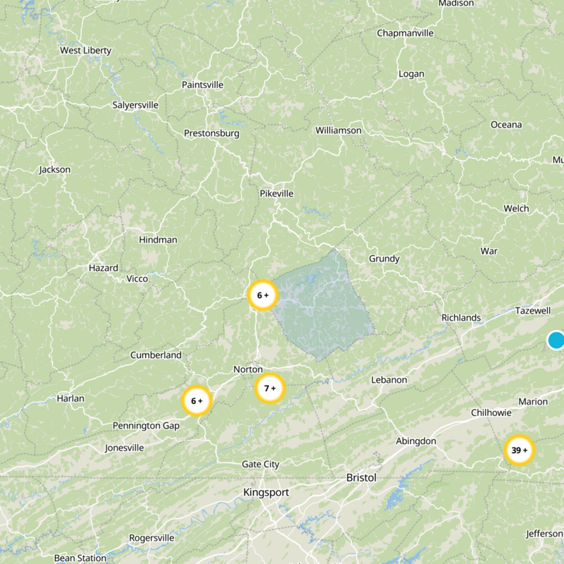 Dickenson County Static Map