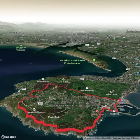 Howth Black Linn Loop - Red
