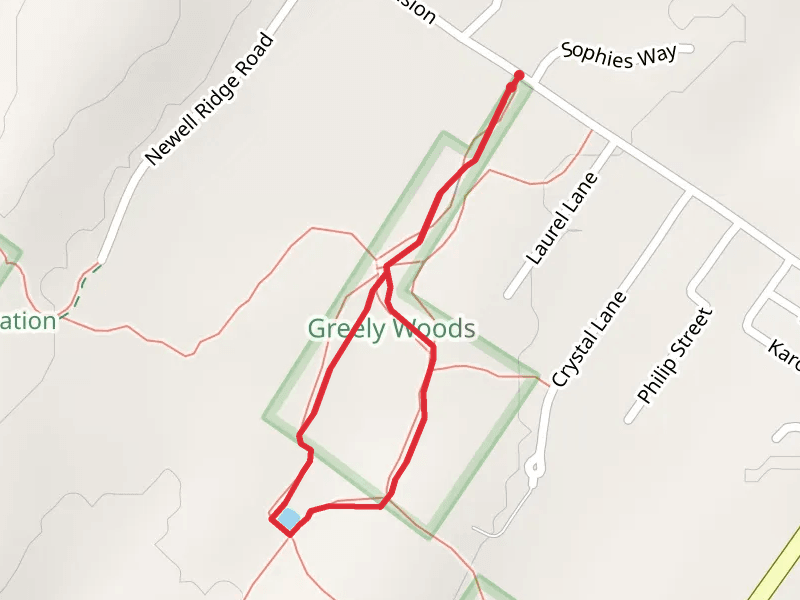Tubby's Pond via Greely Woods Trail
