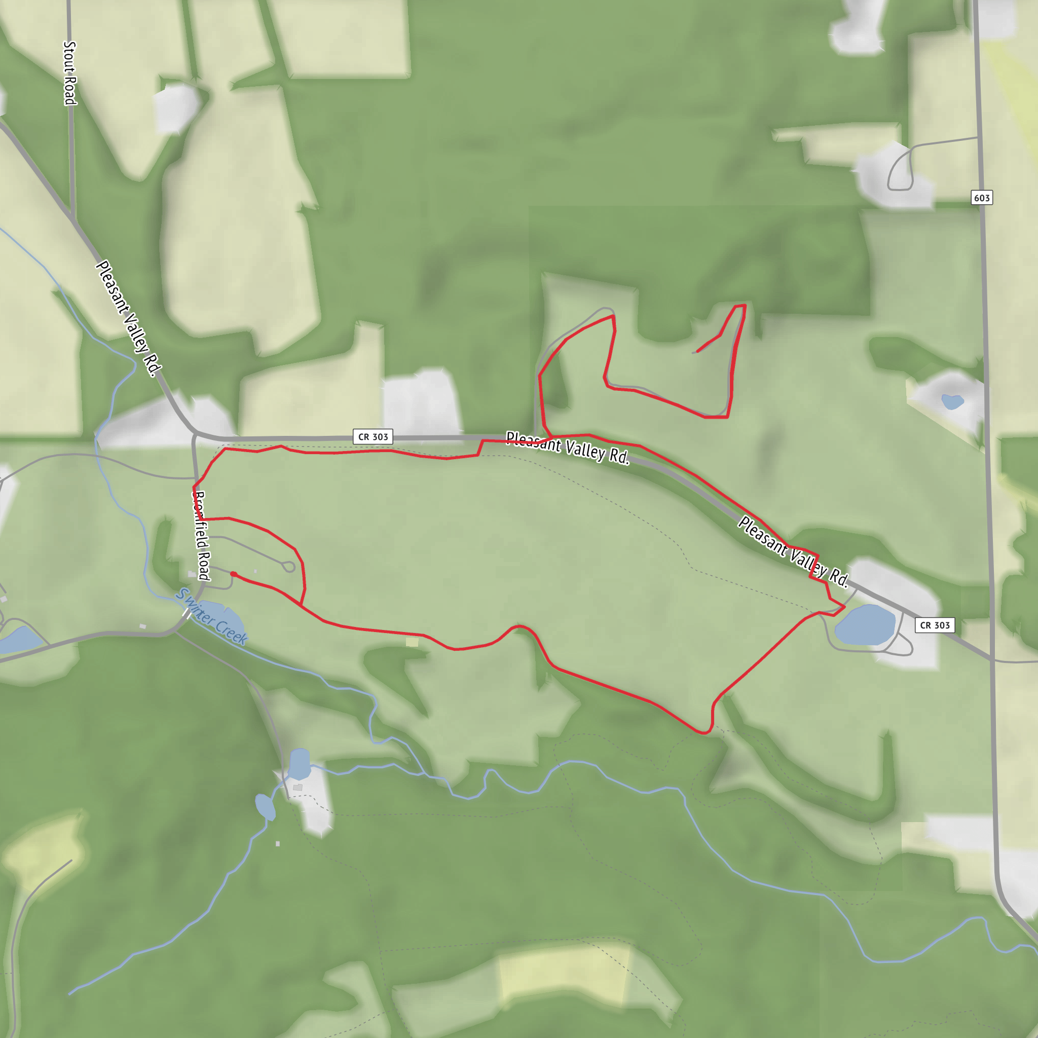 Mount Jeez Overlook via Pleasant Valley Bridle Trail mobile static map