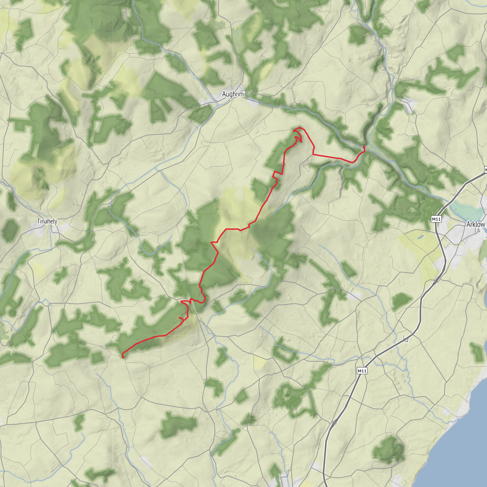 From Cummer to Woodenbridge mobile static map