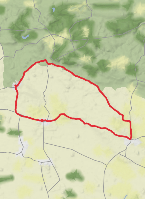 Hambleton Cycling mobile static map