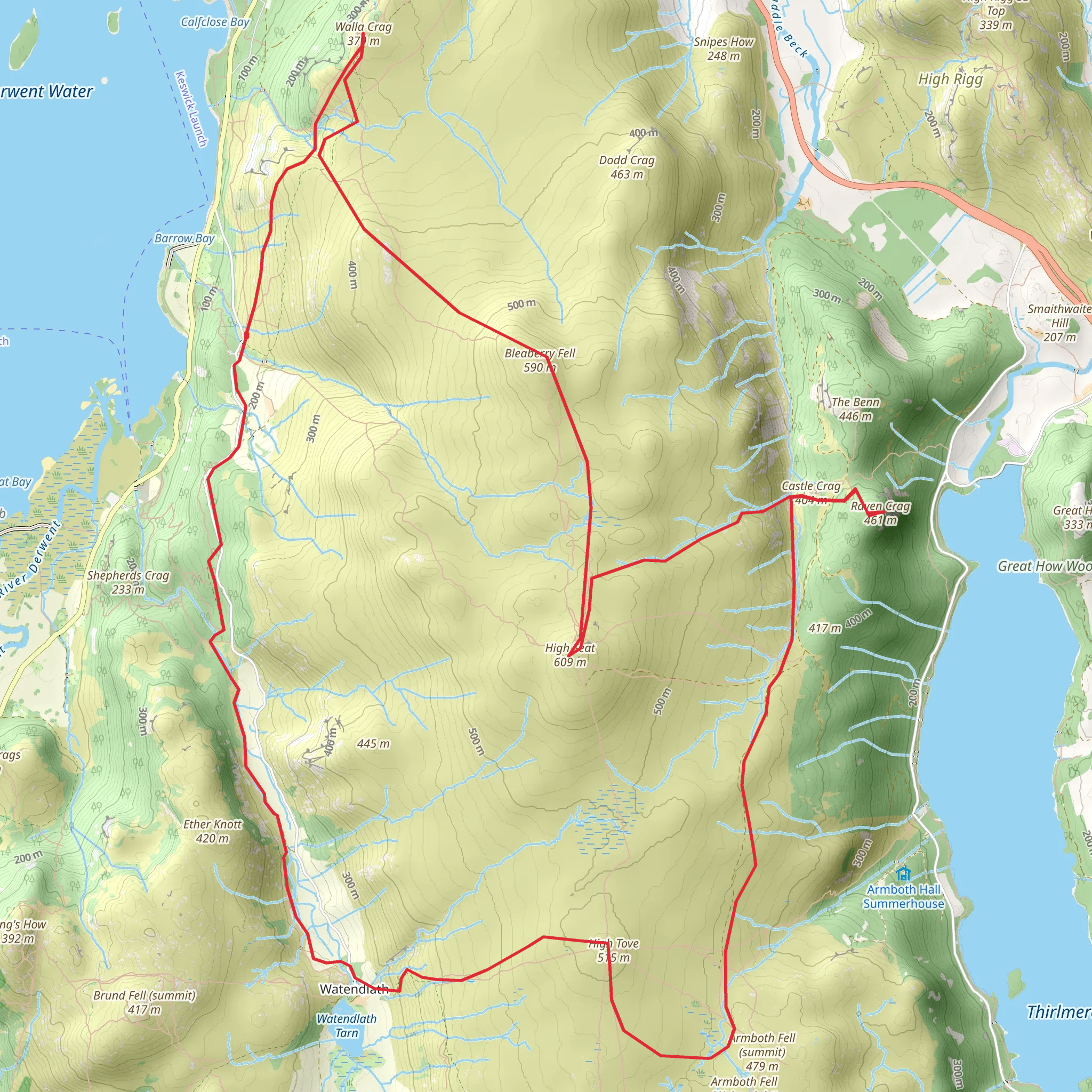 The North Central Fells mobile static map
