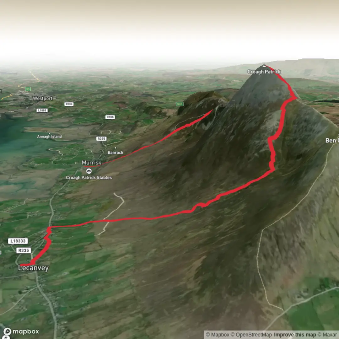 An image depicting the trail Croagh_Patrick_1 and its surrounding area.