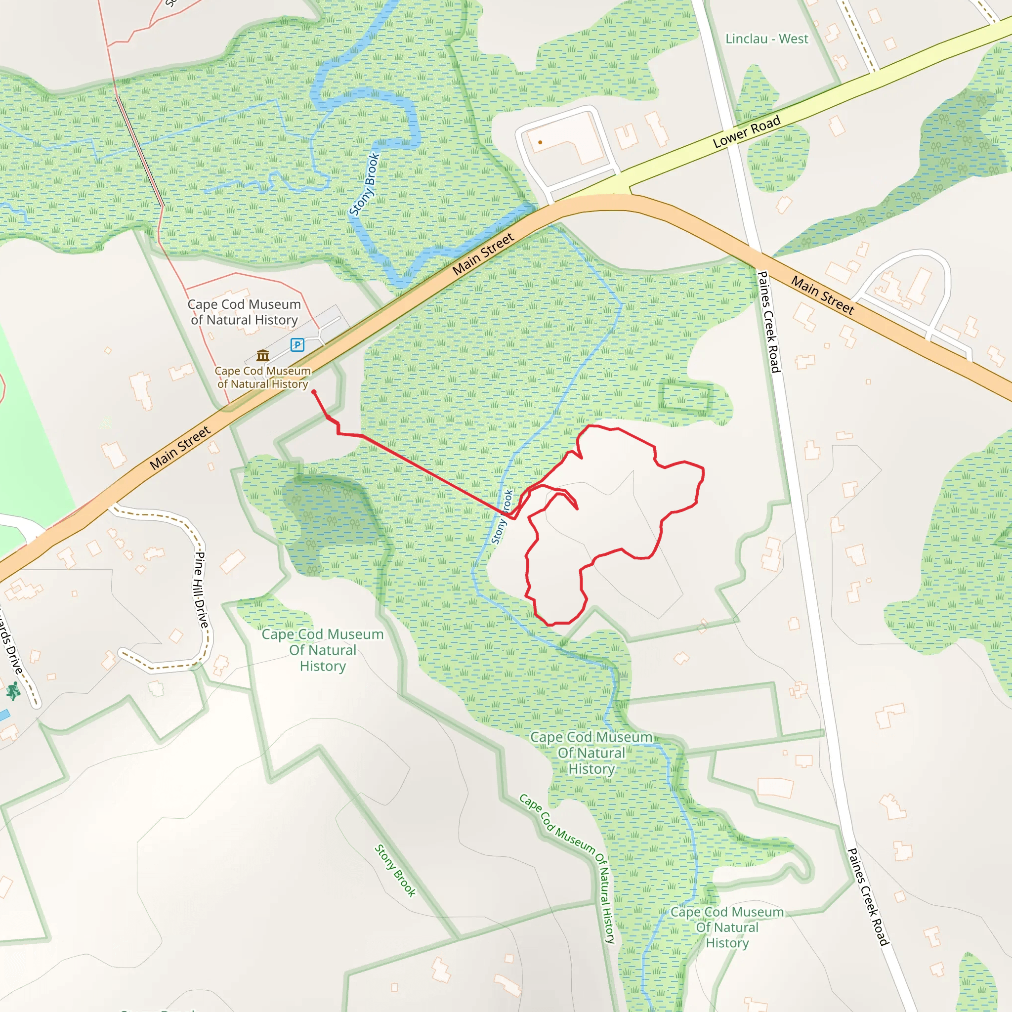 Stony Brook Road Loop via Stony Brook mobile static map