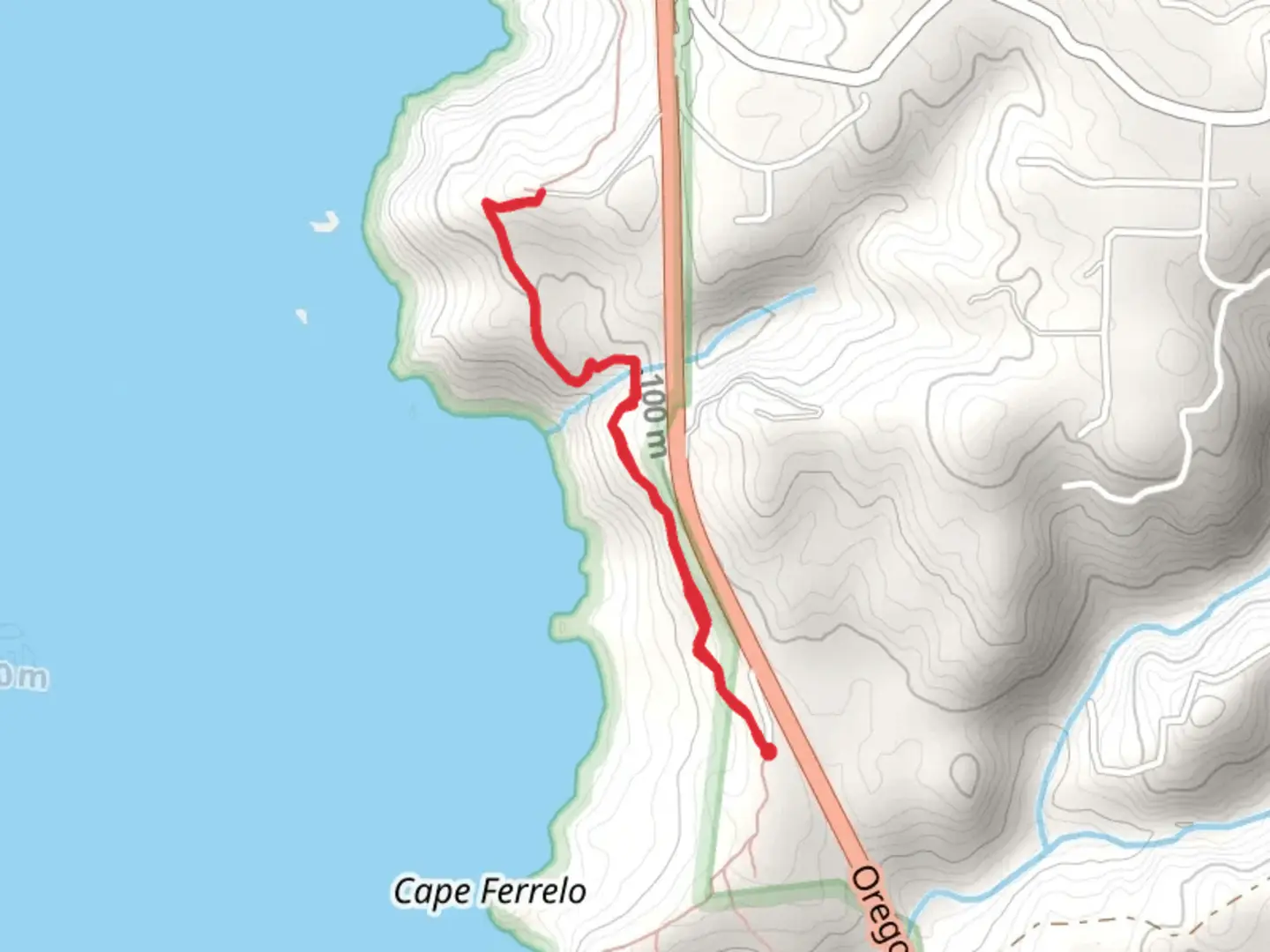 An image depicting the trail Oregon Coast Trail to Sand Hill and its surrounding area.