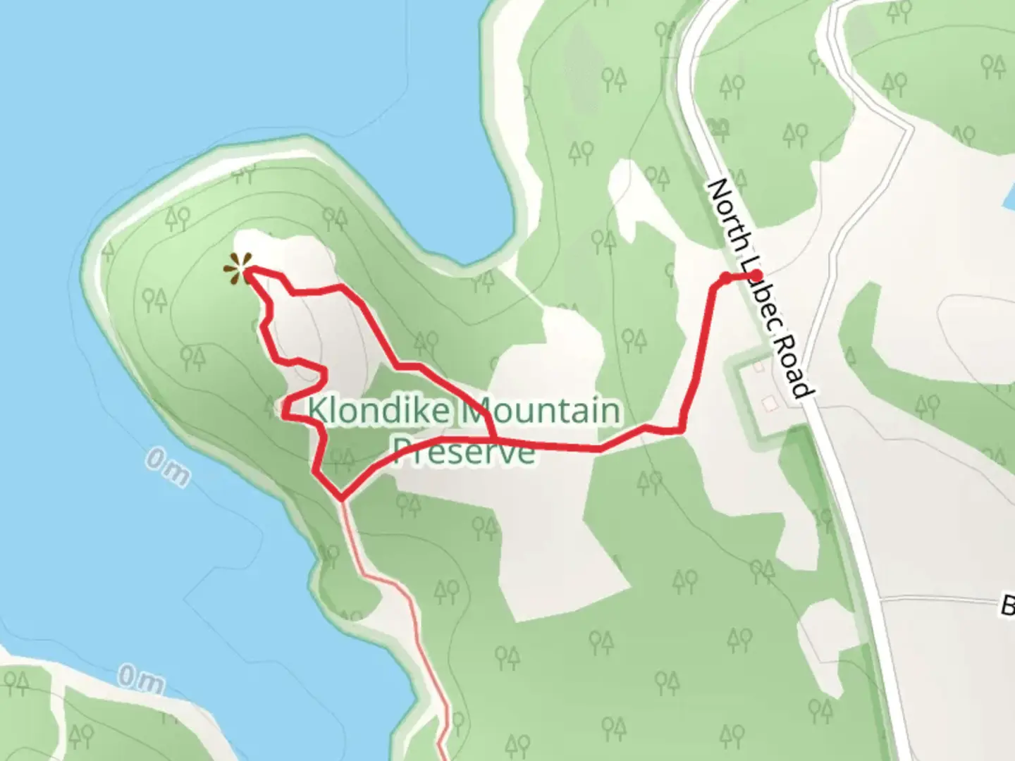An image depicting the trail Klondike Mountain Trail Loop and its surrounding area.