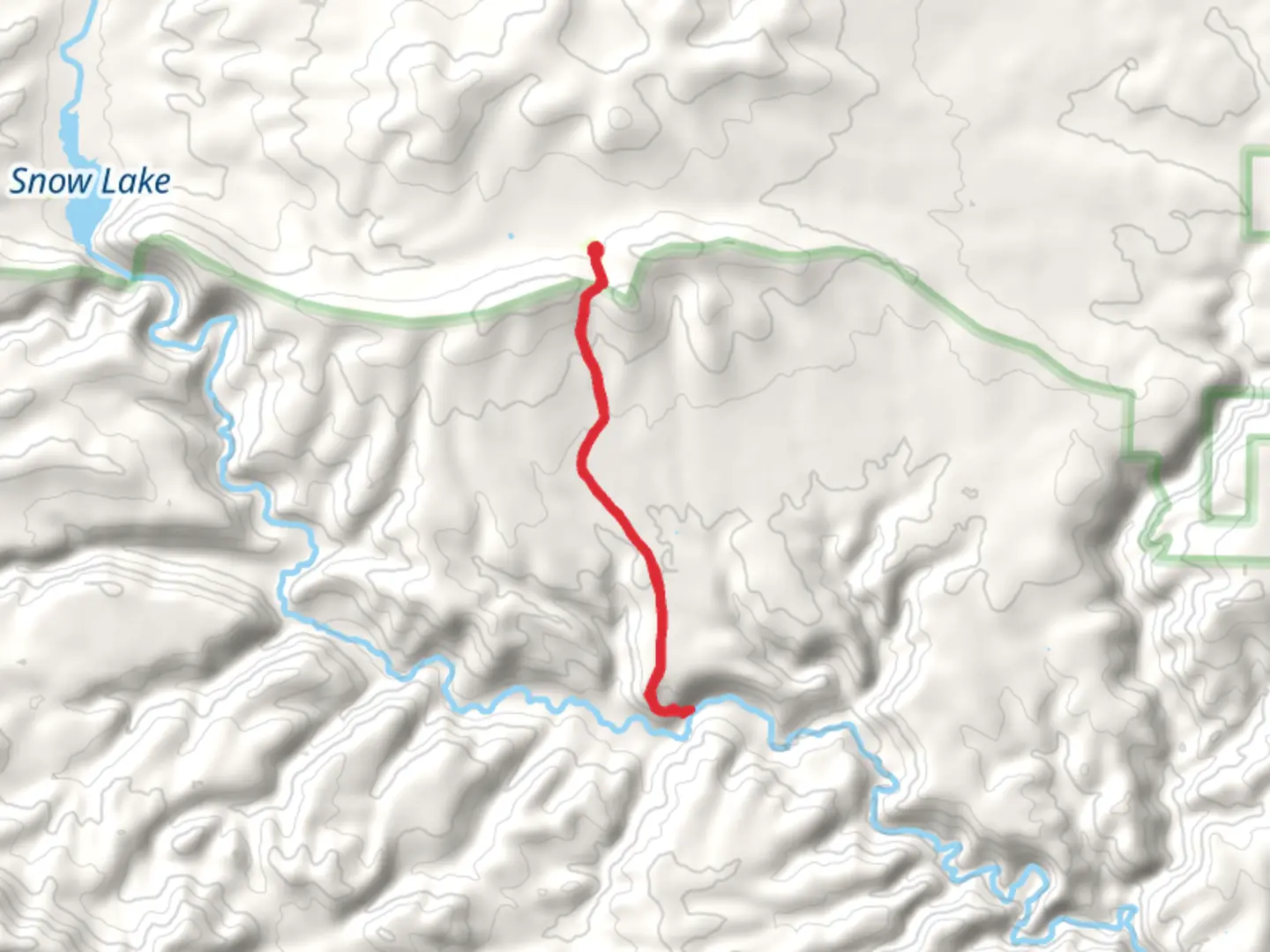 An image depicting the trail Aeroplane Mesa and its surrounding area.