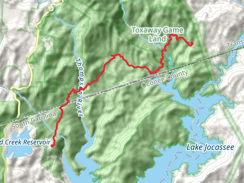 Foothills Trail to Gear Gap Campsite