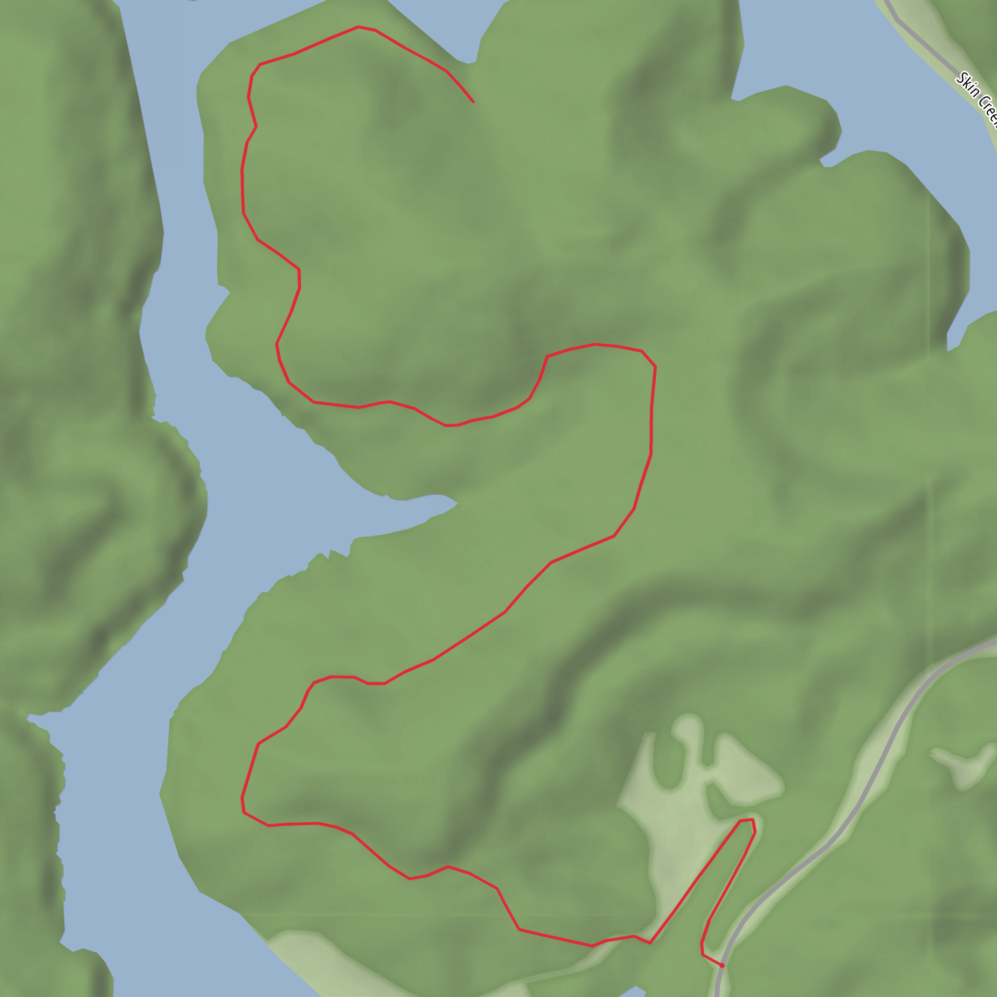 Jewell Run Road Trail mobile static map