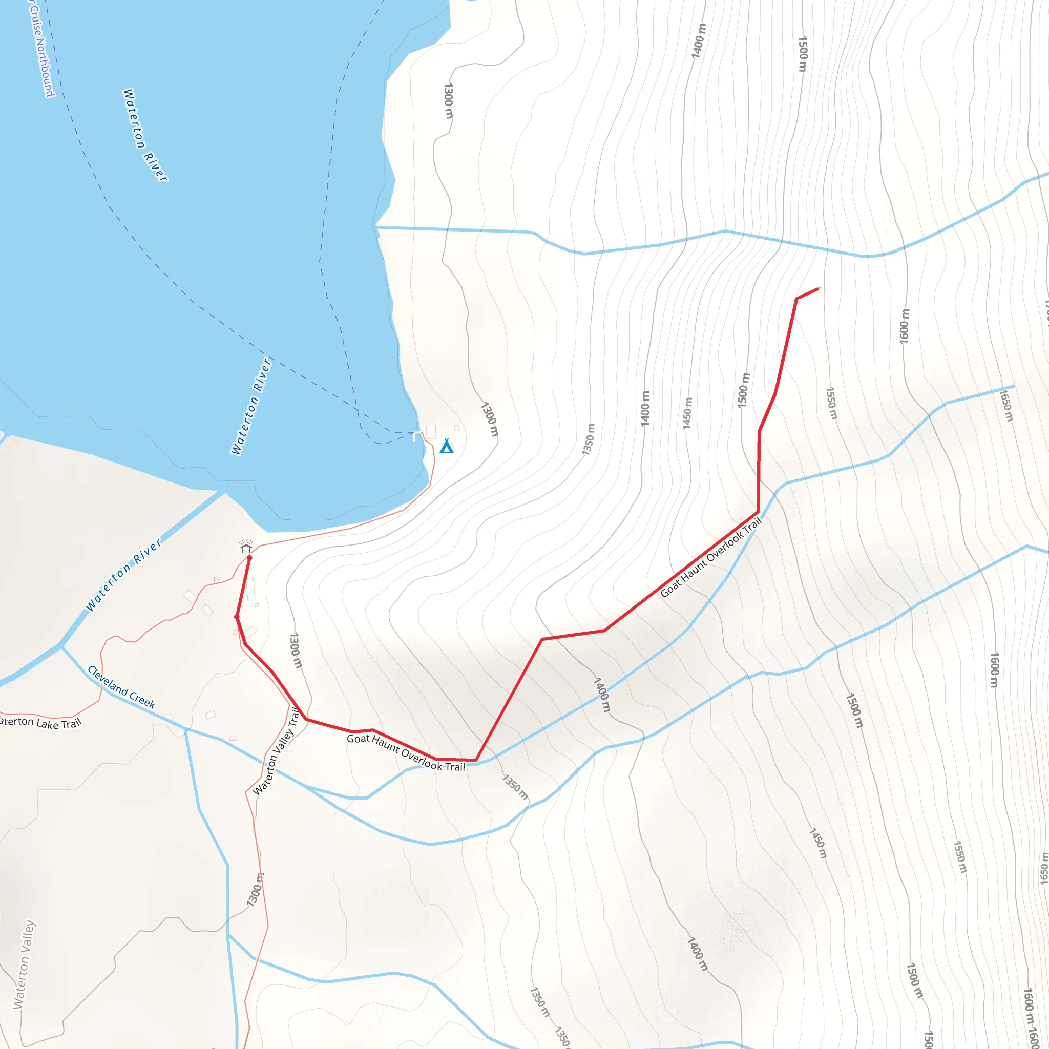 Goat Haunt Overlook mobile static map