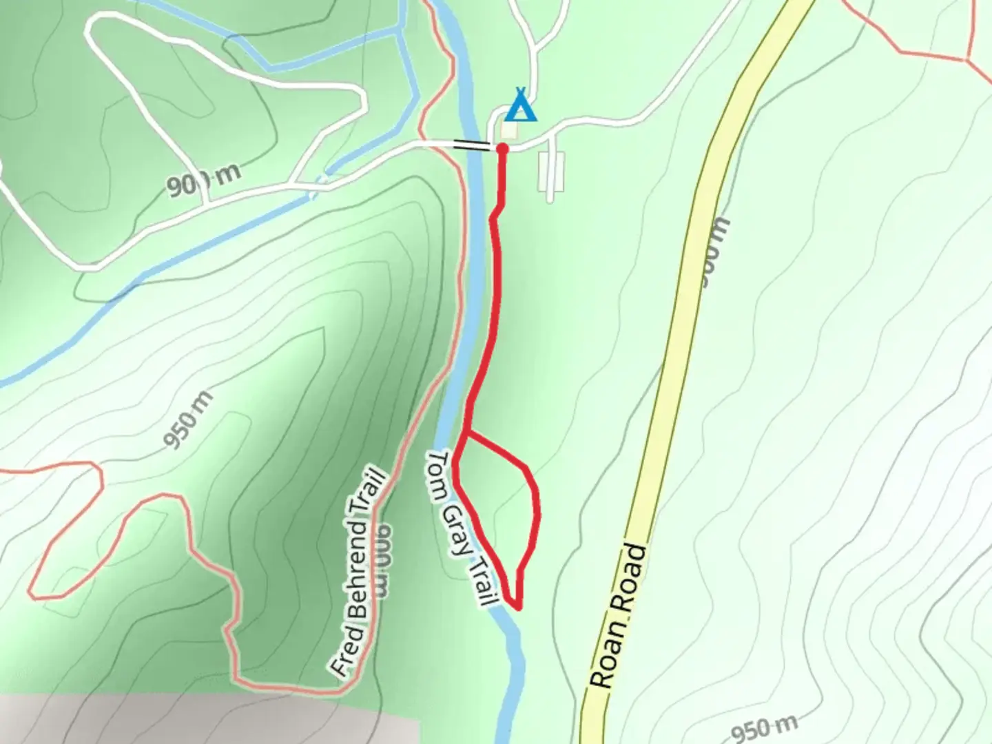 An image depicting the trail Tom Gray Loop Trail and its surrounding area.