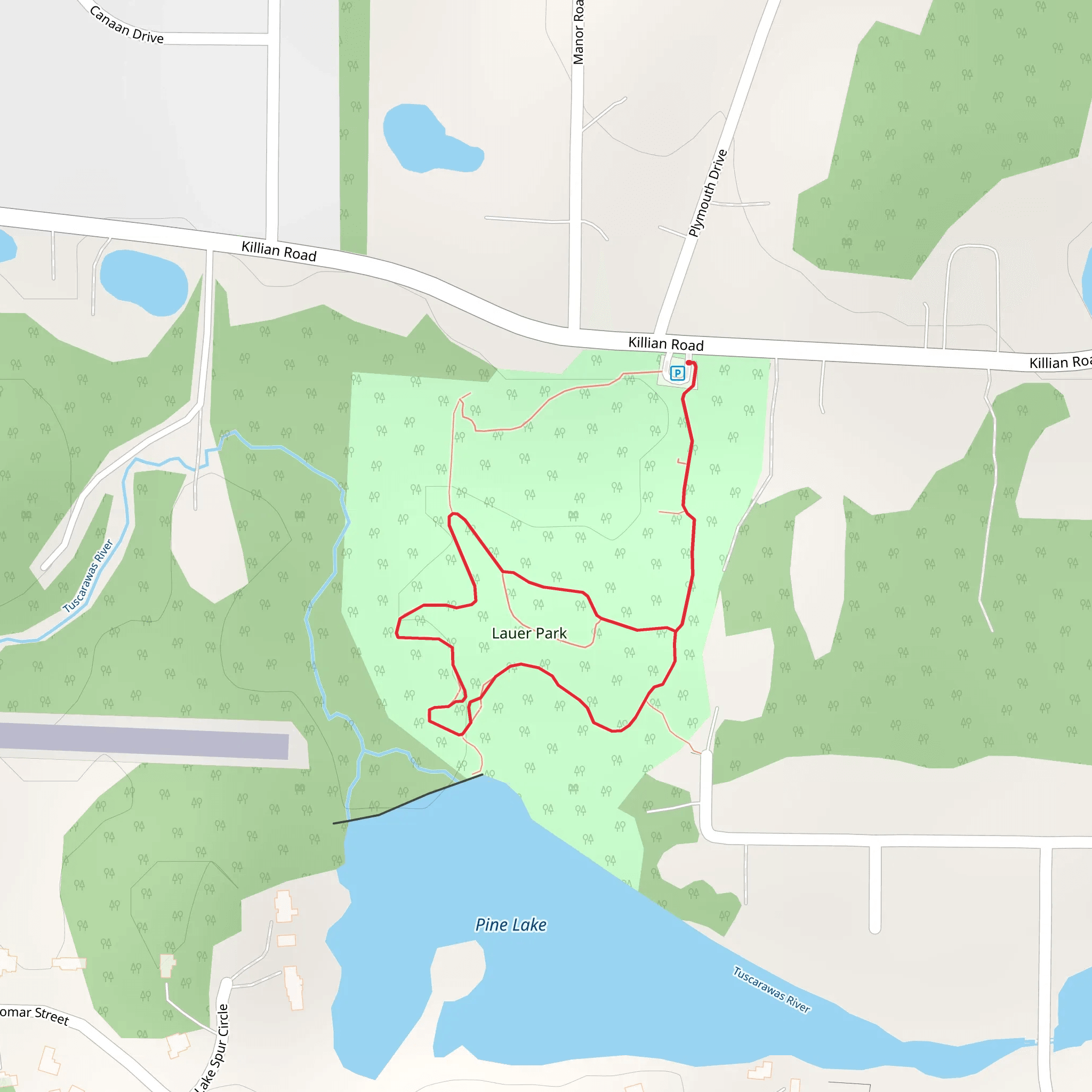 Killian Road Loop mobile static map
