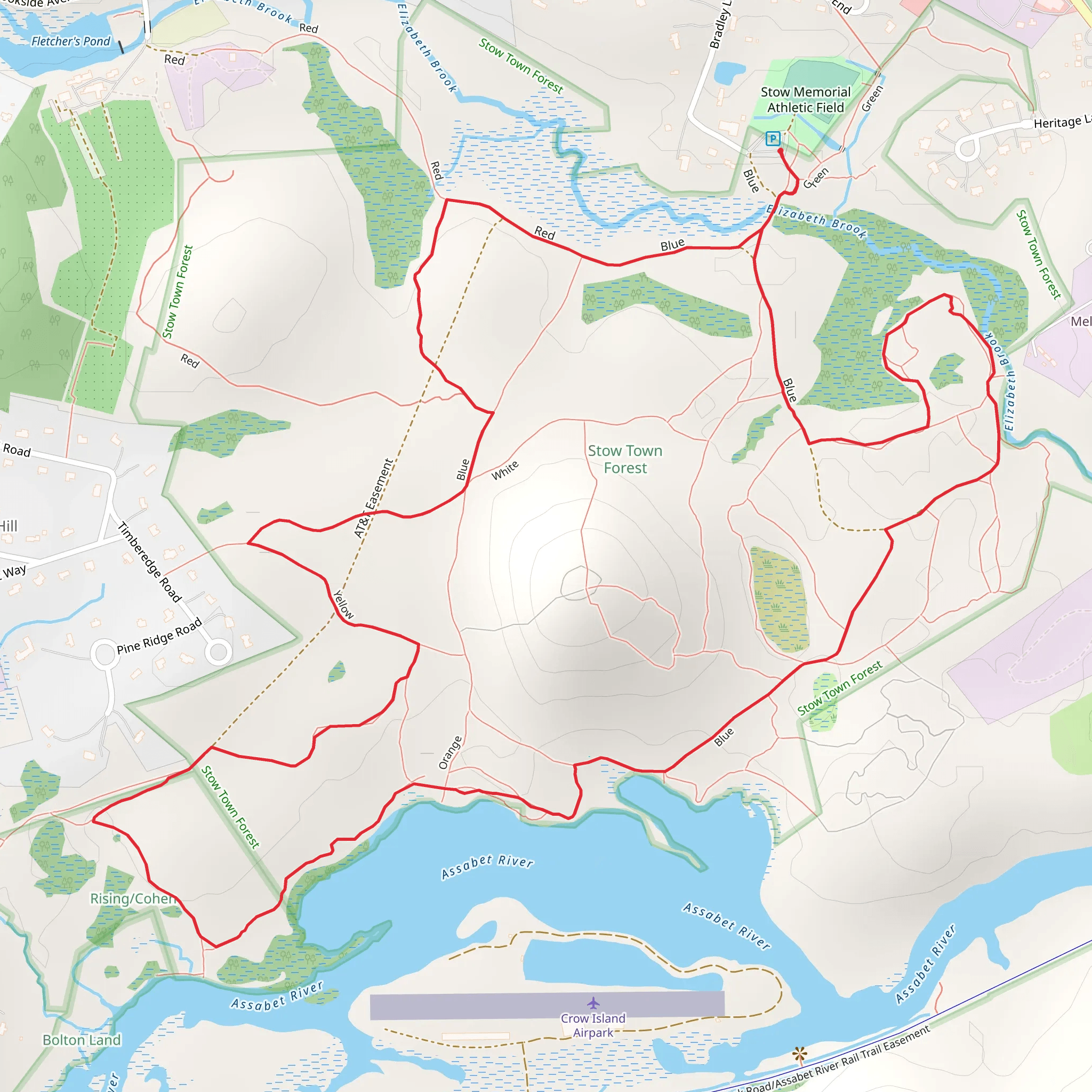 Gardener Hill Loop Trail mobile static map