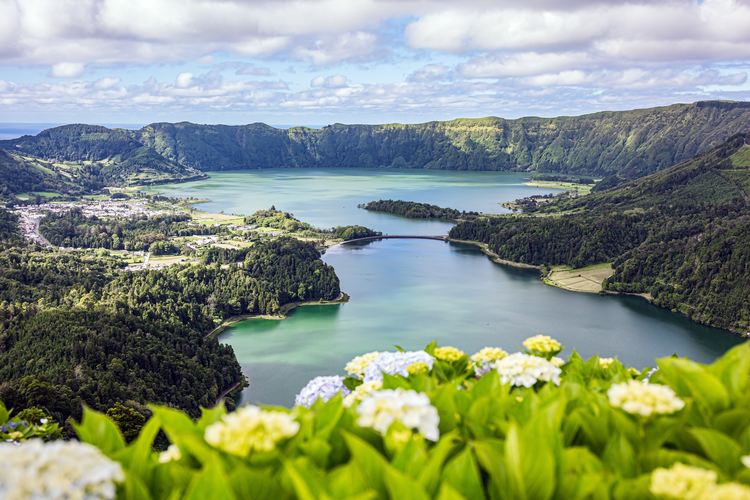Vista do Rei, Pico do Faial and Blue Lagoon