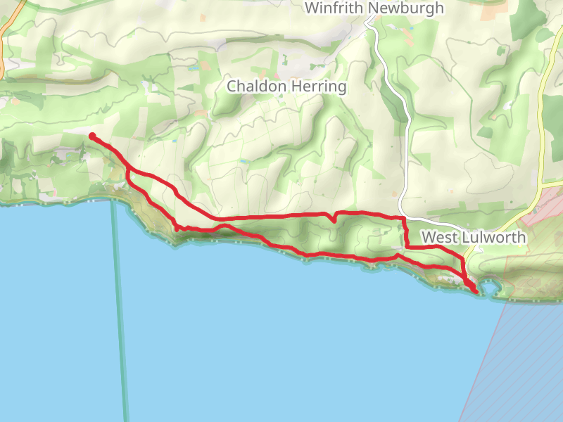 Durdle door and surroundings (circular) thumbnail
