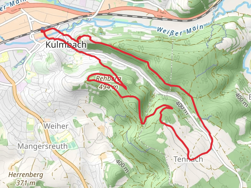 Frankenwald Steigla Rehberg Weg