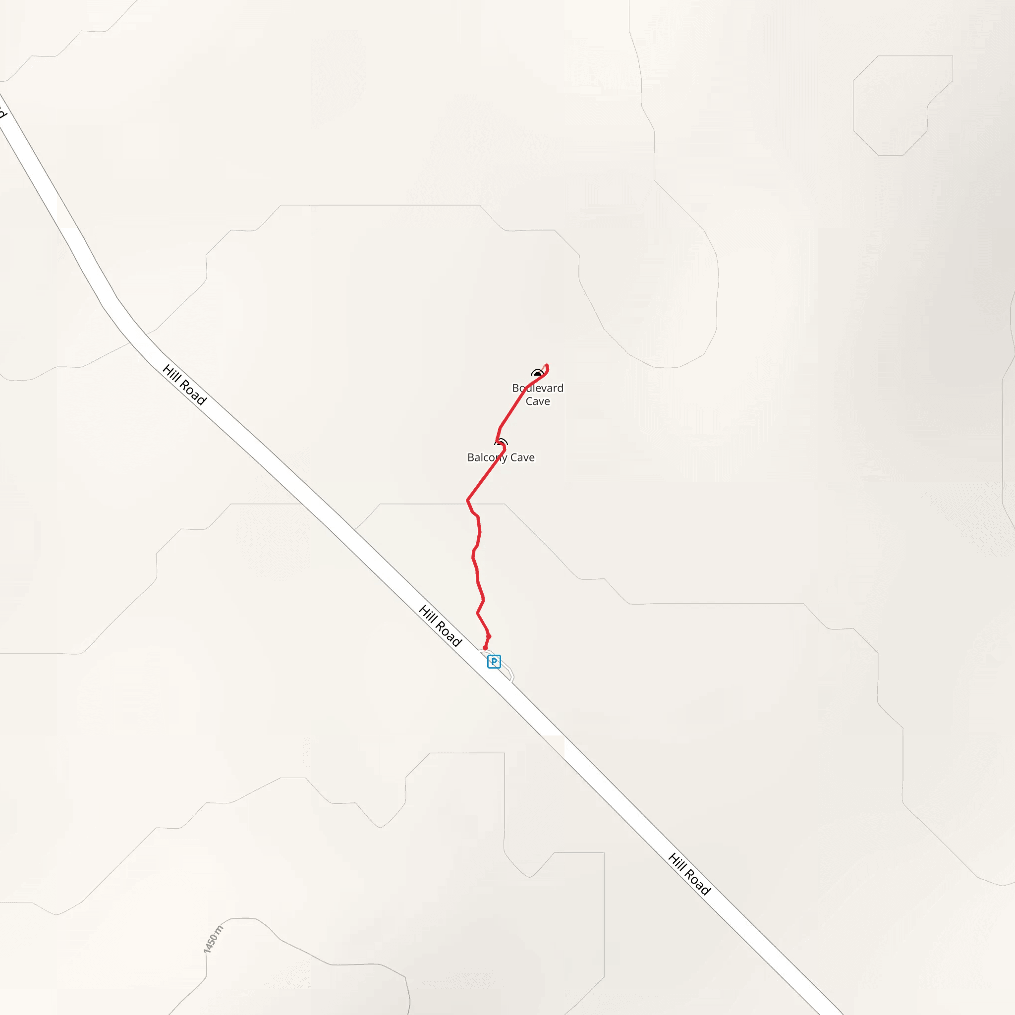 Hill Road mobile static map