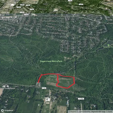 Yellow Loop Trail in Sugarcreek Metro Park