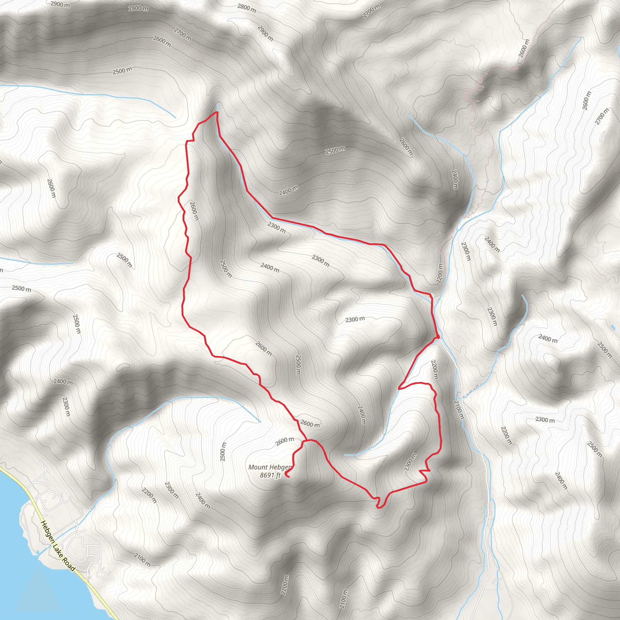 Mount Hebgen Loop Trail mobile static map