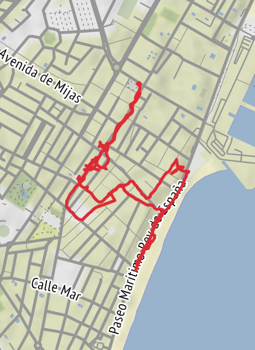 Hike from Fuengirola mobile static map