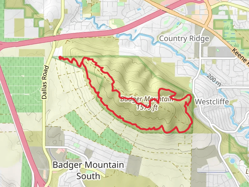 Badger Mountain via Skyline Trail and Langdon Trail