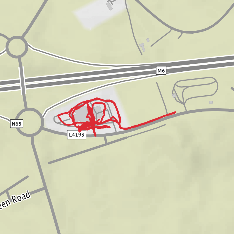 A map preview of the recording County Galway Walking.