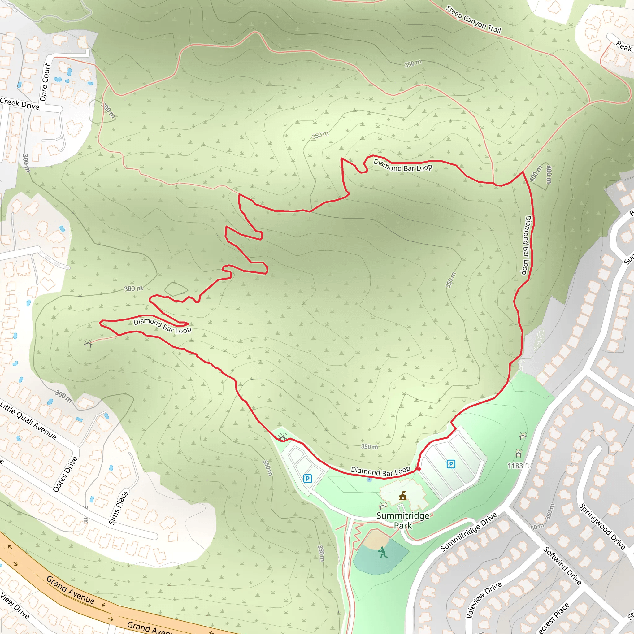Diamond Bar Loop mobile static map