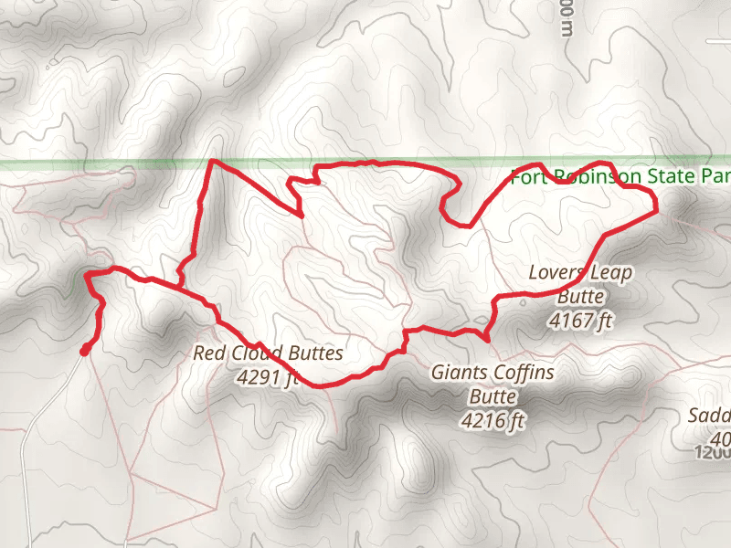 Butte Trail Ride and Red Cloud Butte Loop Trail