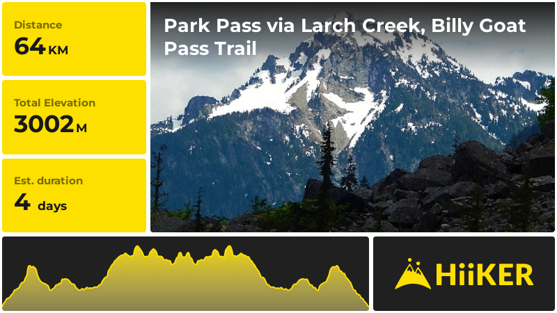 Park Pass via Larch Creek, Billy Goat Pass Trail | Okanogan County | W