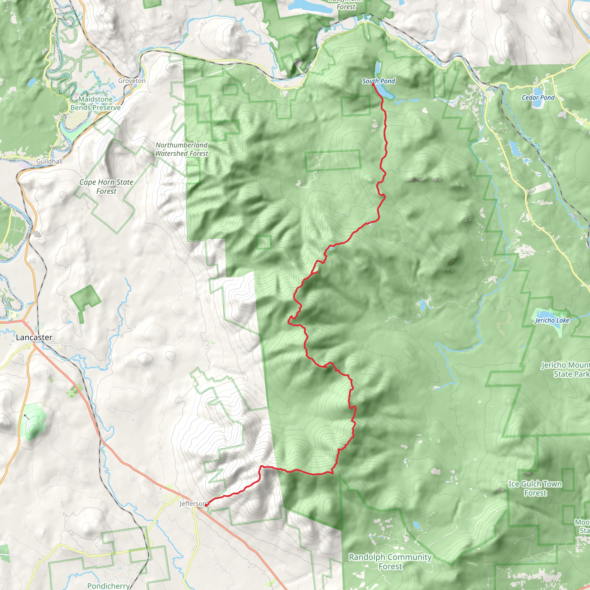 Cohos Trail mobile static map