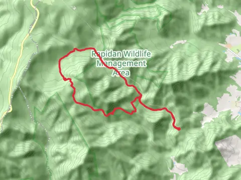 Rapid Fire Trail and Fork Mountain Fire Road Loop