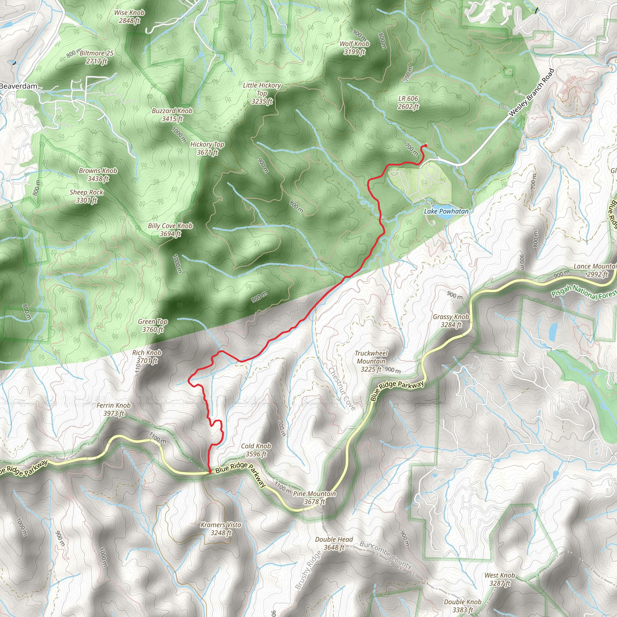 Bent Creek Gap Road Buncombe County North Carolina