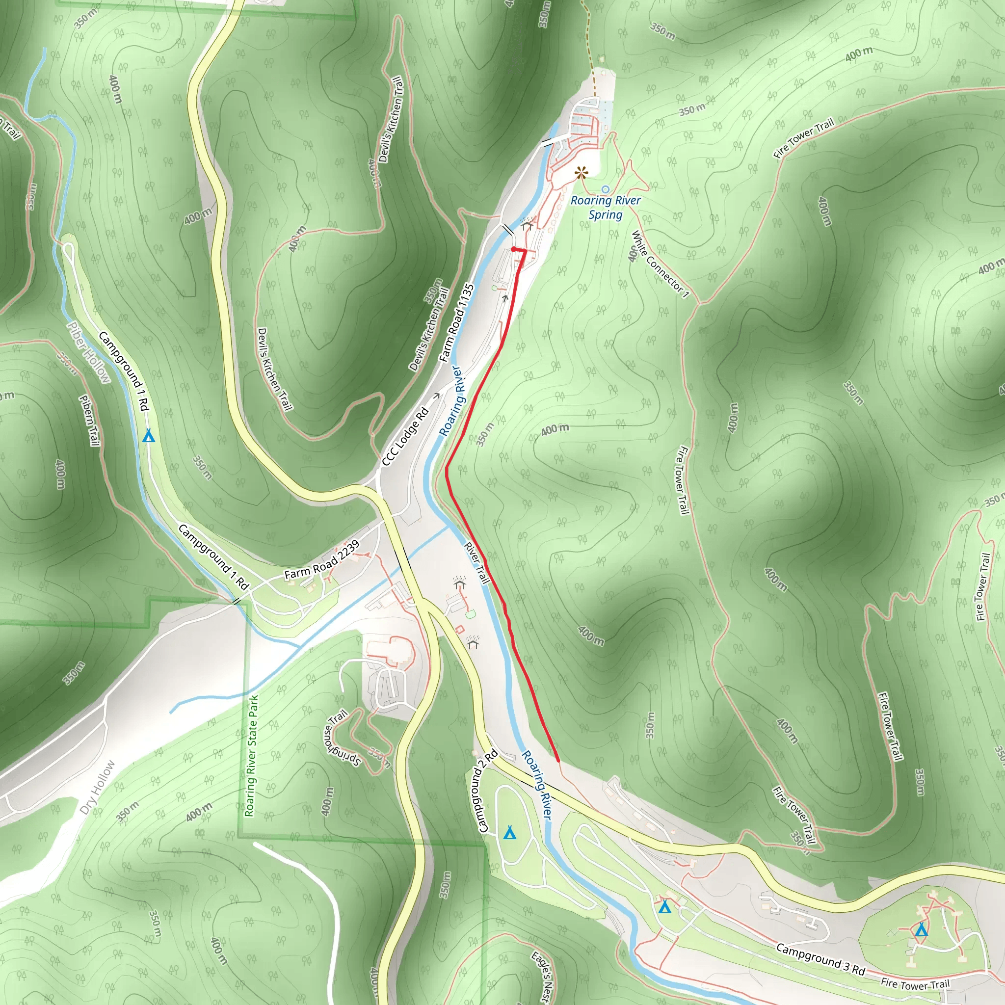 River Trail mobile static map