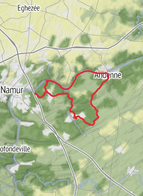 Gesves ROUTE mobile static map