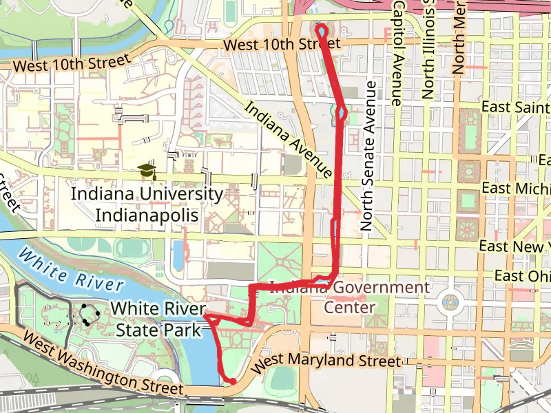 White River Wapahani and Central Indiana Canal Loop Walk