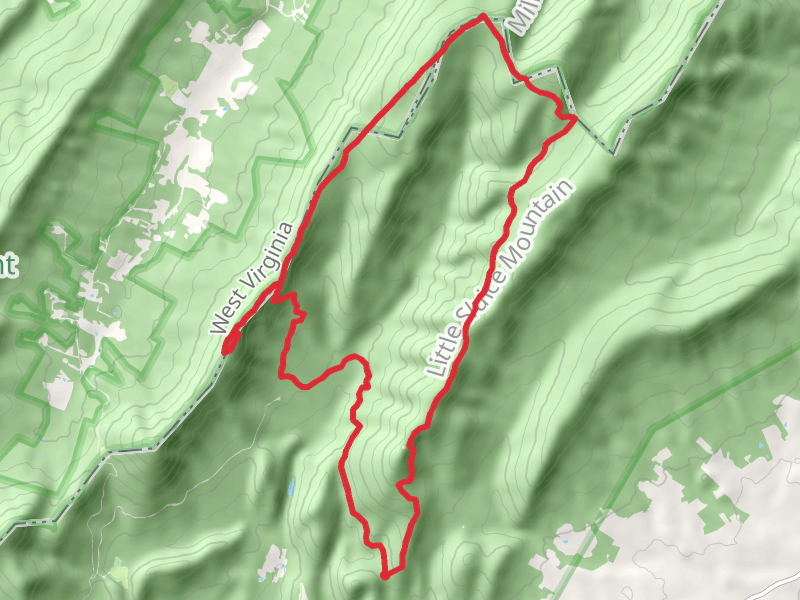 Big Schloss, Mill Mountain, Sugar Knob and Little Schloss Loop
