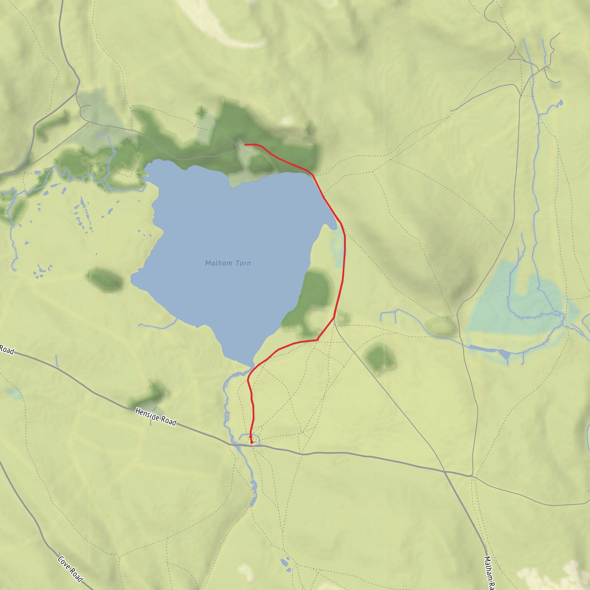 Watersinks to Malham Tarn Easy Stroll mobile static map