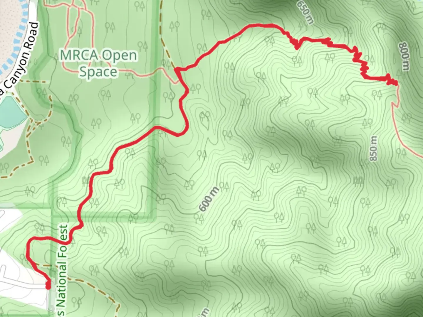 An image depicting the trail Rim of the Valley Trail and its surrounding area.