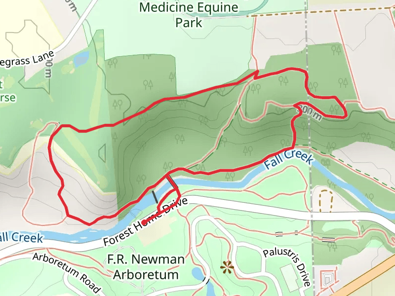 Cayuga Trail and Fall Creek North Loop Trail