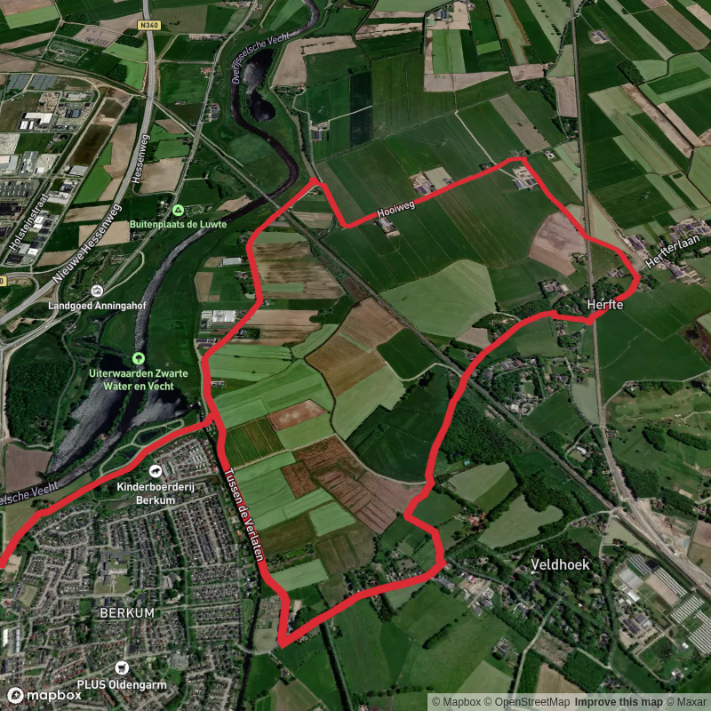 Jachthaven and Helmhorst via Sorghvliet Weg and Hooi Weg