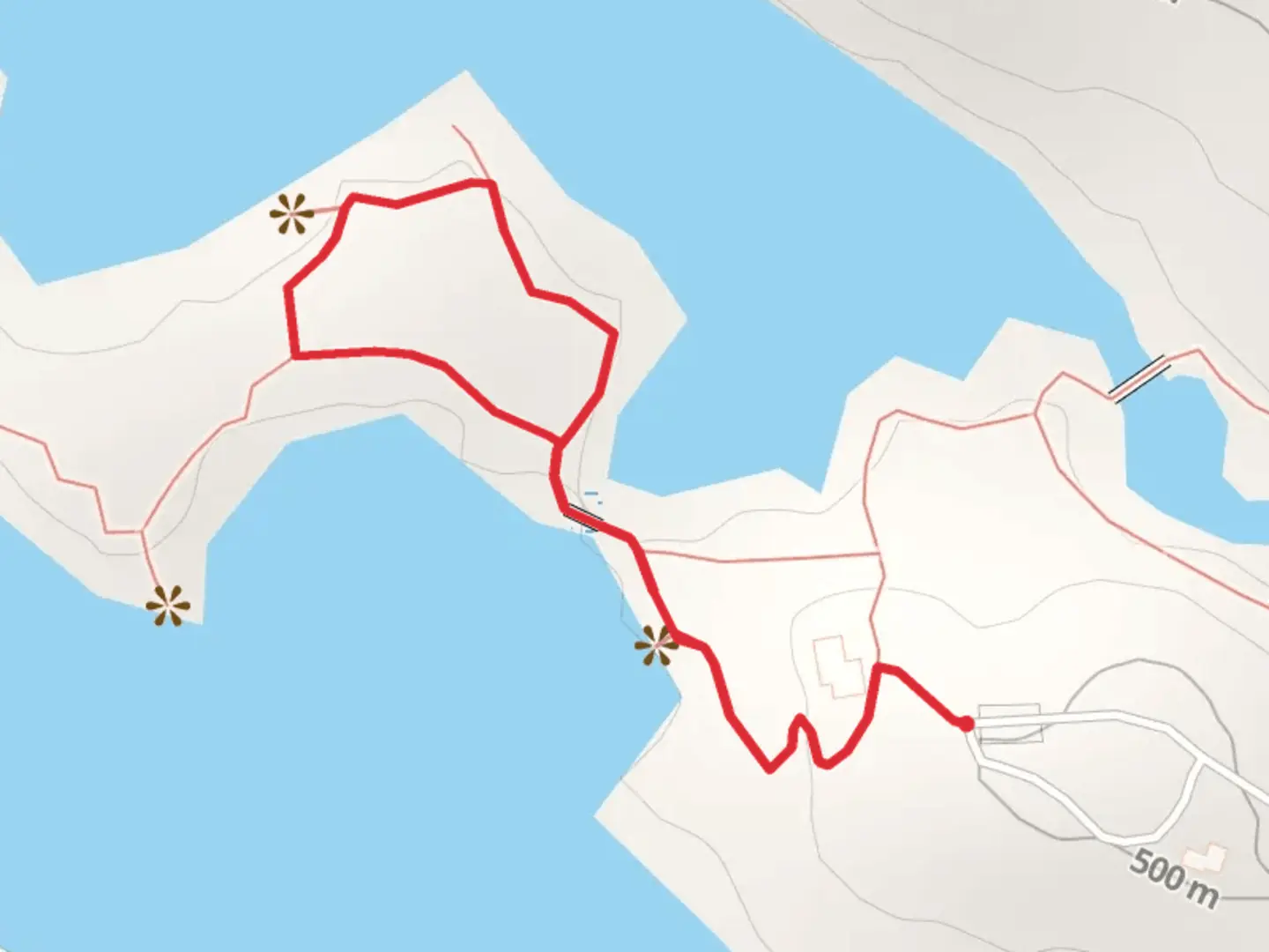 An image depicting the trail Rich Lake Trail - Green and its surrounding area.