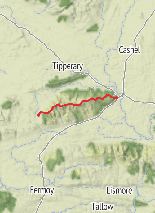 County Tipperary Hiking mobile static map