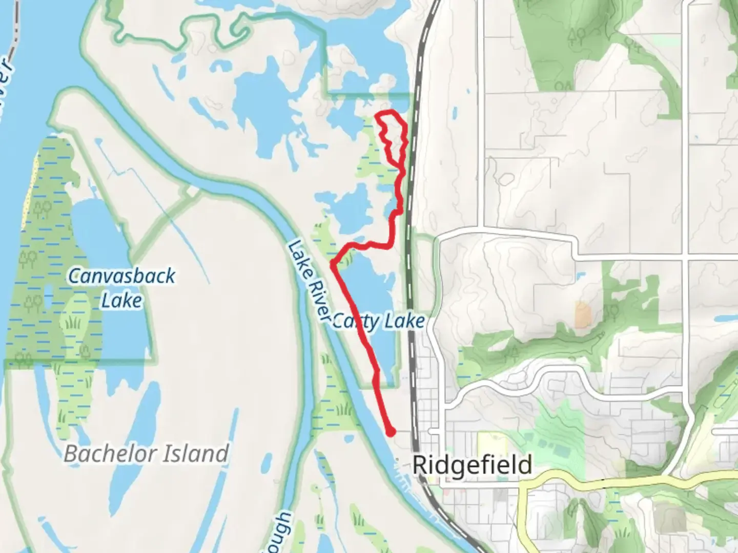 An image depicting the trail Carty Lake and Oaks to Wetlands Trail and its surrounding area.