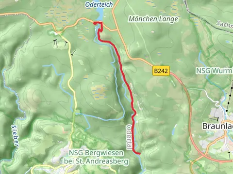 Waldgaststaette via Harzklub Weg
